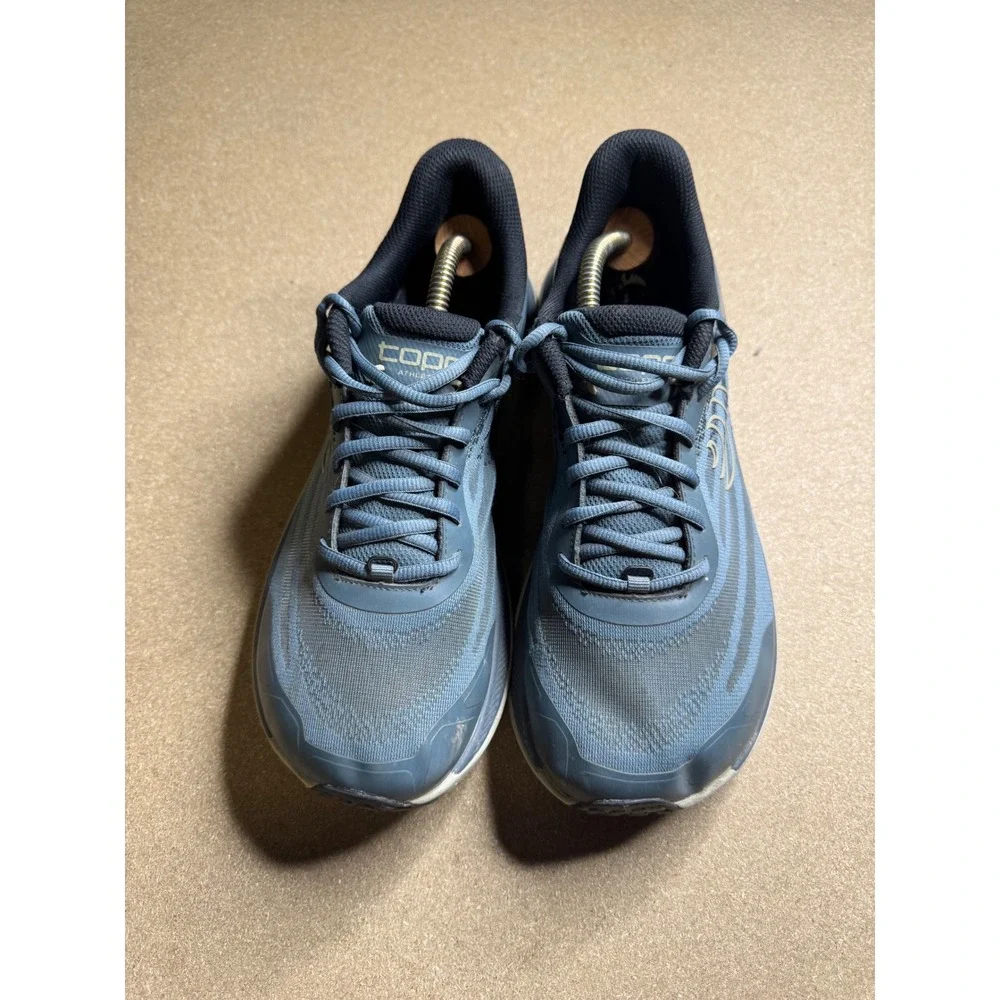 Topo Athletic Ultraventure 2 Trail Running Shoes Blue Grey Vibram Mens 5mm Drop